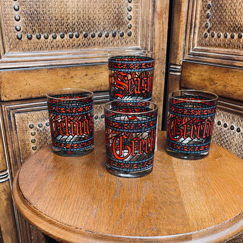 Vintage Houze Double Old Fashioned Glasses.